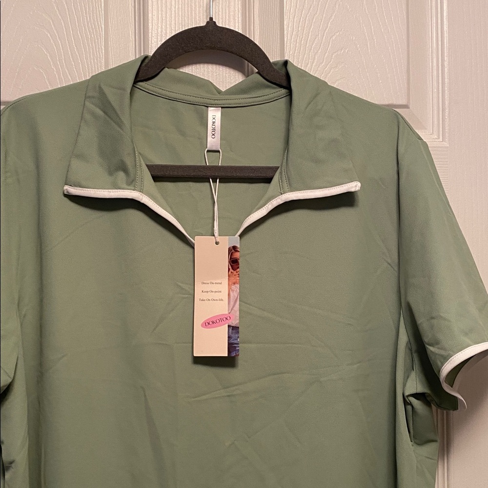 Dokotoo Women’s Green Polo Shirt…size 2XL - Picture 4 of 6